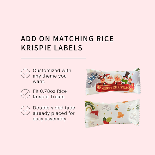 Add Matching Rice Krispie Treat Labels