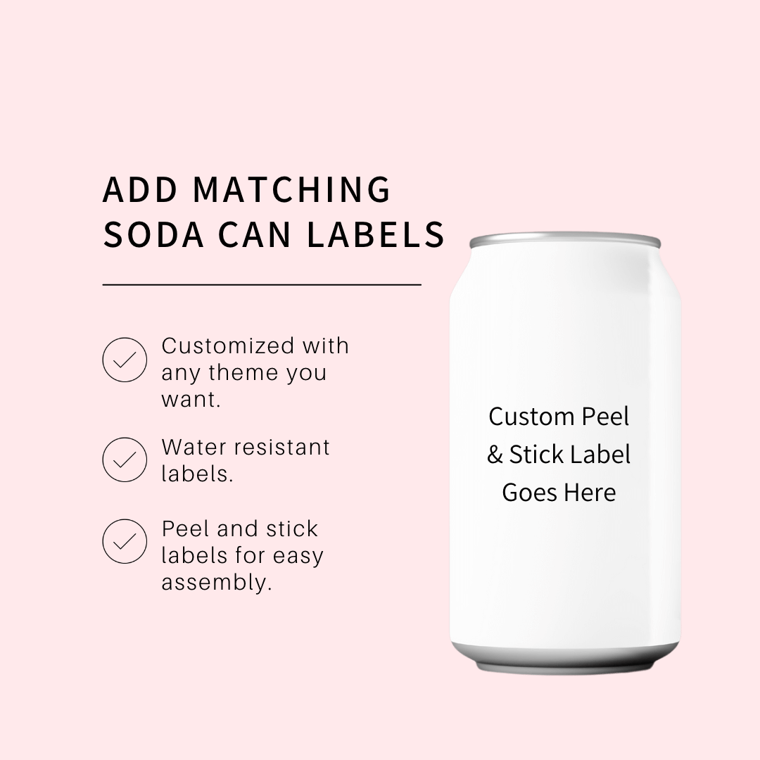 Add Matching Soda Can Labels
