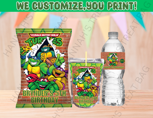 Digital Teenage Mutant Ninja Turtles Theme Editable