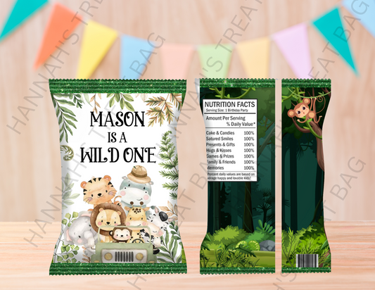 Digital Wild One/Jungle Animals  Theme Editable