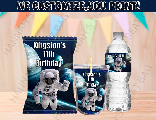 Digital Astronaut Theme Editable