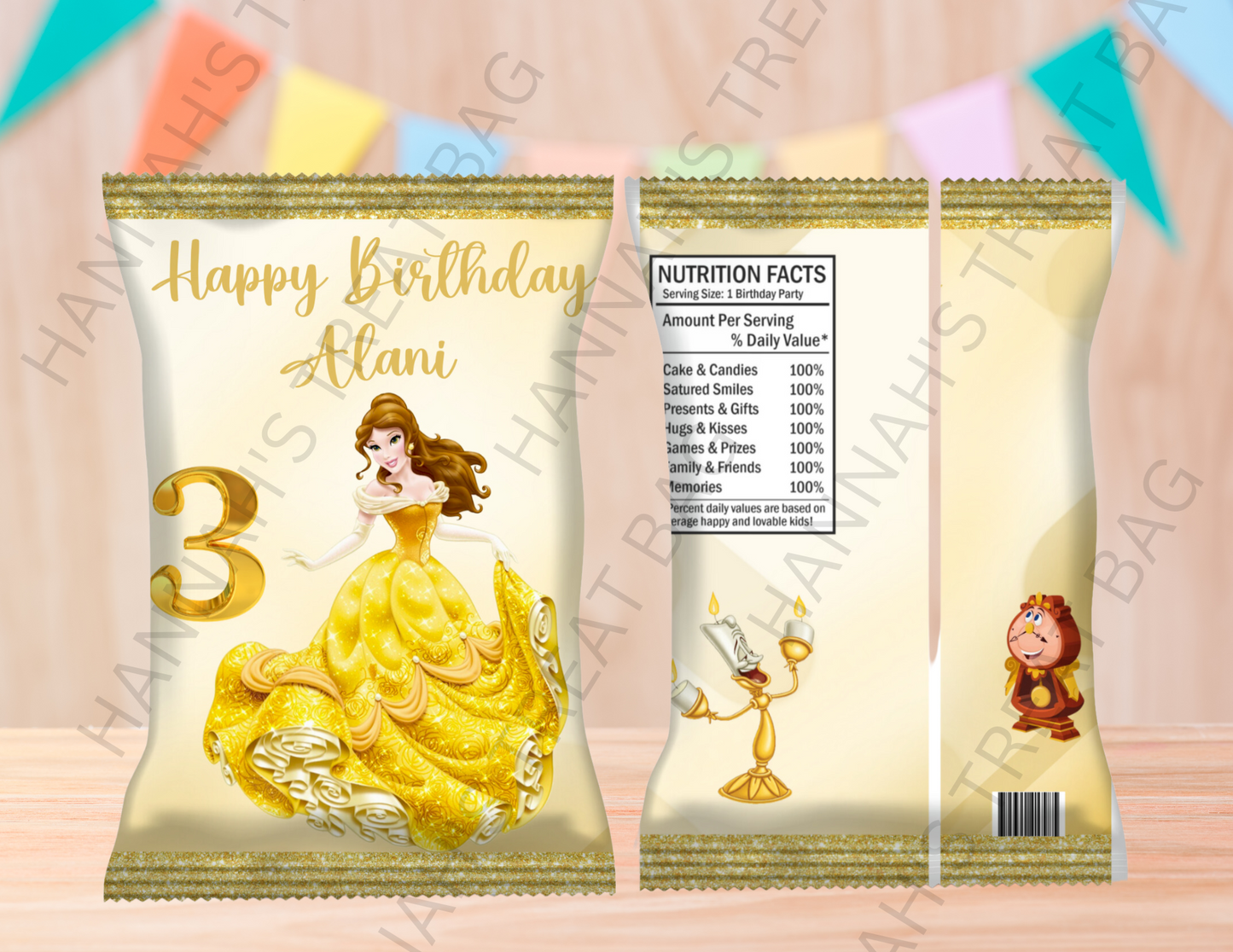 Digital Princess Belle Theme Editable