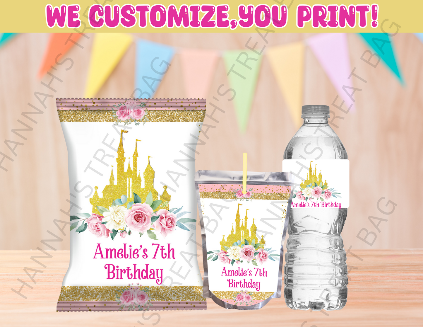 Digital Castle/Princess Castle Theme Editable