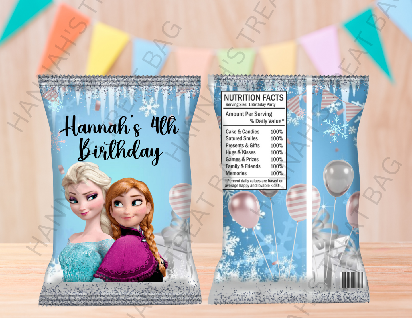 Digital Frozen Theme Editable