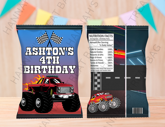 Digital Monster Truck Theme Editable