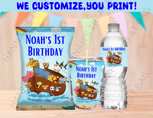 Digital Noah's Ark Theme Editable