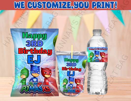 Digital PJ Masks Theme Editable