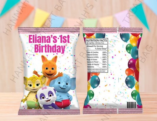 Digital Word Party Theme Editable