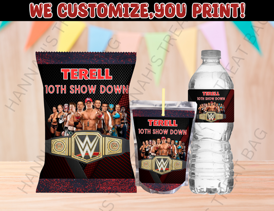 Digital  WWE Theme Editable